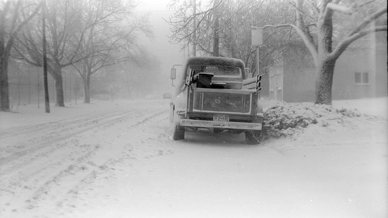 1953 Ford F-100 photographed with Goodwin No. 2 box camera